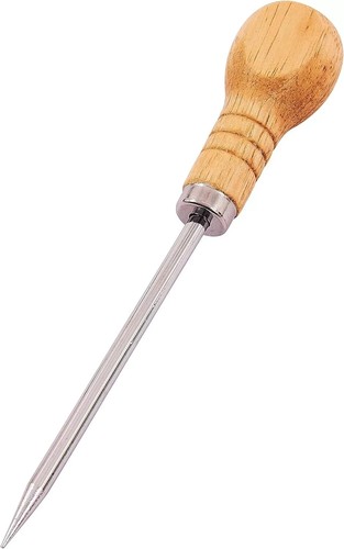 Punzone per fori 4" Bradawl 100mm manico legno Amtech Scribing S2450 nuovo strumento - Foto 4 di 6