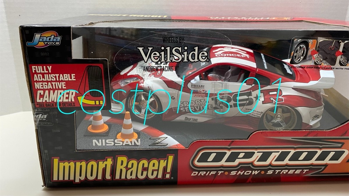 JADA IMPORT RACER NISSAN Z 1:18 WHITE / RED OPTION D DRIFT