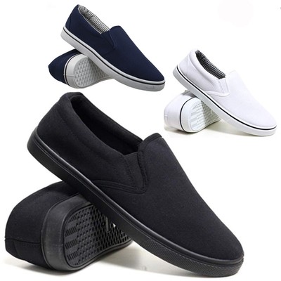 mens slip on canvas pumps