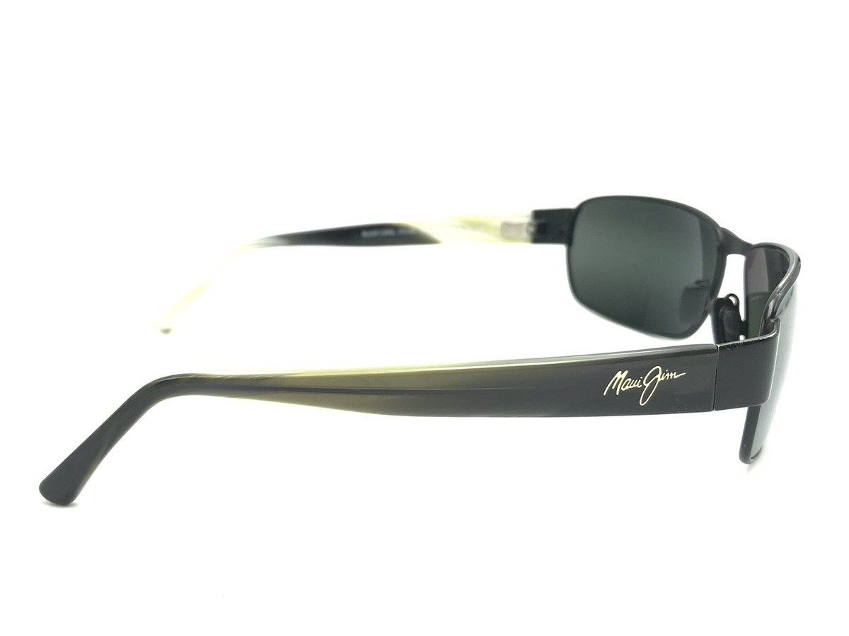 Miiii Maui Jim BLACK CORAL MJ 249-2M Polarized Matte Black Sunglasses 65