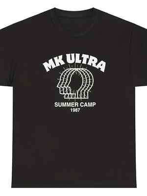 MK Ultra Summer Camp 1987 Graphic Tee - 100% Cotton, Casual Crew Neck T-Shirt