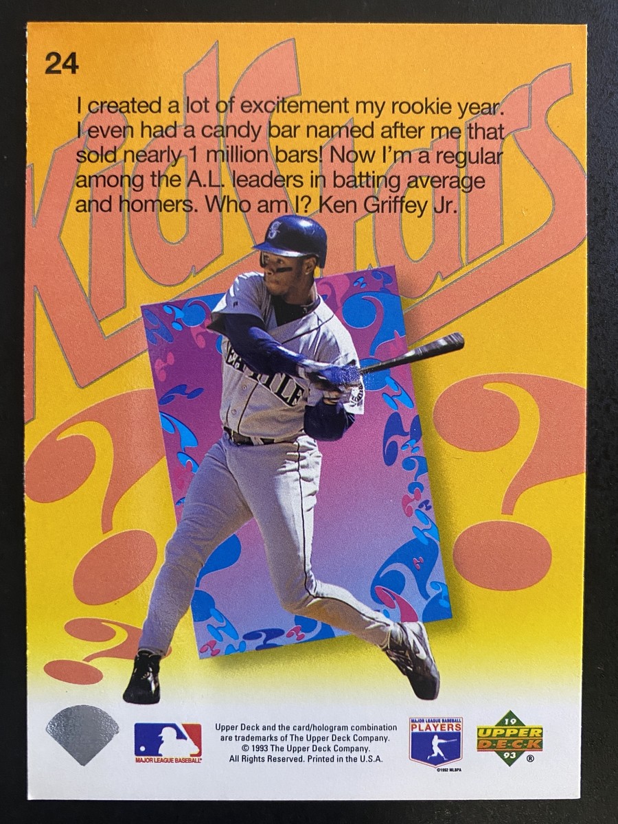 Ken Griffey Jr. 1993 Upper Deck Fun Pack Kid Stars Seattle