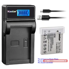 Kastar Battery LCD Charger for Canon NB-4L NB-4LH PowerShot SD1100 IS SD1400 IS
