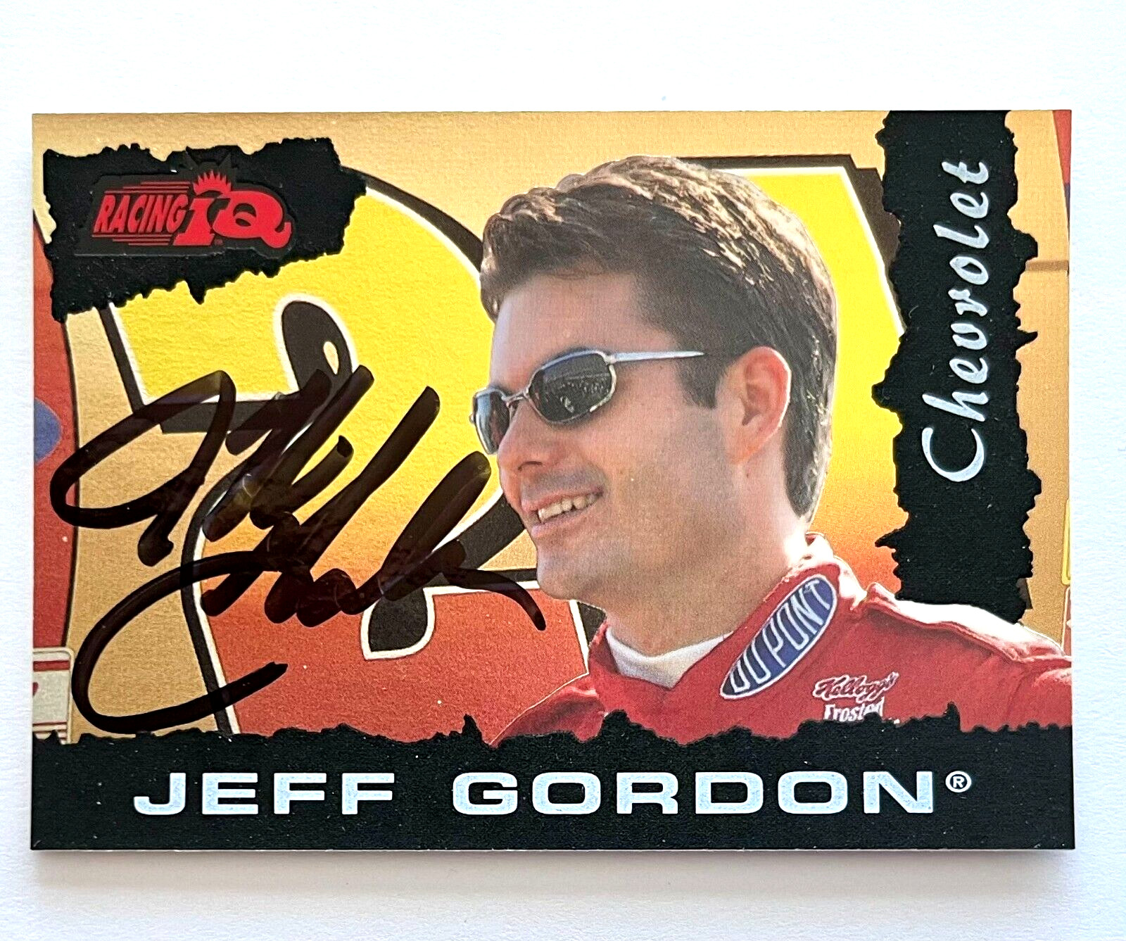 Jeff Gordon NASCAR 1997 The Score Board Racing IQ #2 Autographed Signed