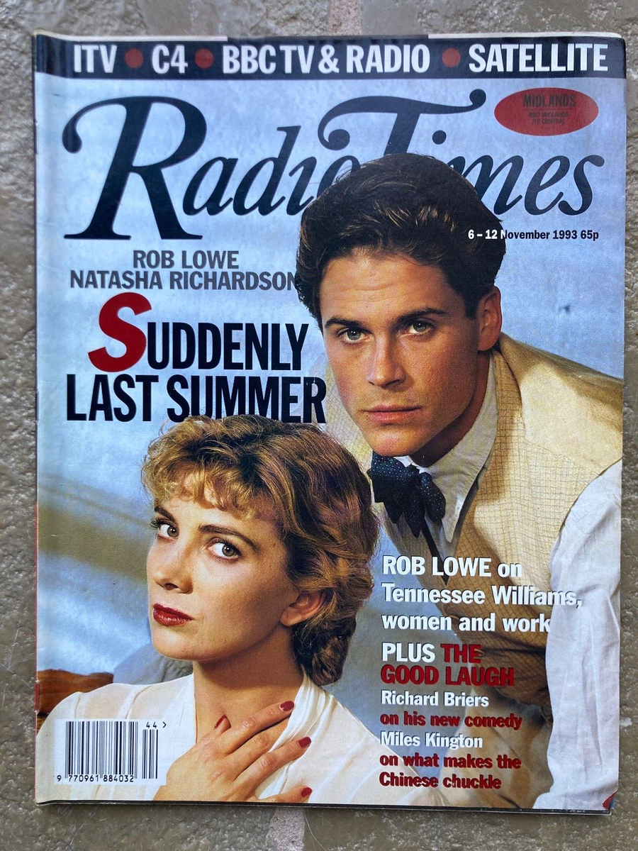 Radio Times 6-12 Nov Rob Lowe, Natasha Richardson