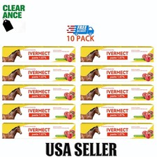 Professional 10 Pack Dewormer Paste for Horses - Broad Spectrum, Apple Flavor