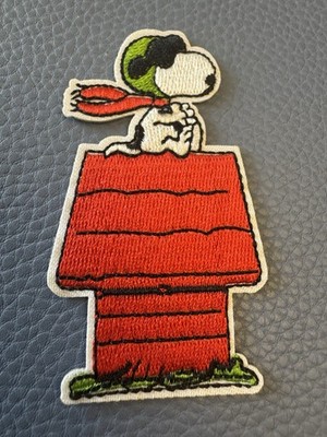 Red Baron Snoopy Dog House New IRON ON Fabric Patch PROMO Colorful