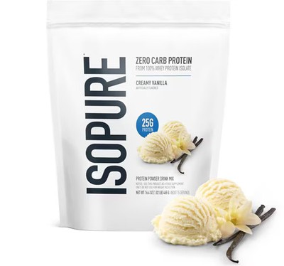 Worldwide 2 X Isopure Zero Carb Protein Powder Creamy Vanilla -- 15 Servings