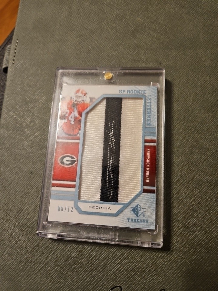 2009 SP Threads - Rookie Lettermen Autographs  Knowshon Moreno 08/12