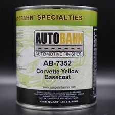 Autobahn Corvette Yellow Basecoat Car Auto Paint Quart Ab-7352 Chevy