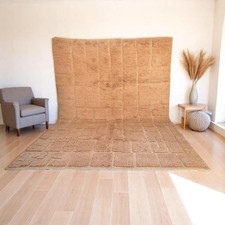 Tappeto in lana berbera marocchina intrecciata a mano colore giapponese e tap...