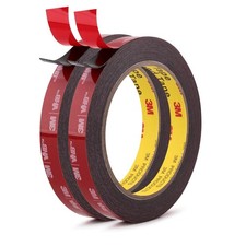 Double Sided Tape Heavy Duty Mounting 1/ 2" 18Ft Made 1/ 2 18Ft, Black