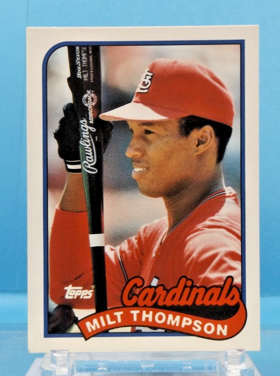 1989 Topps Traded #118T - Milt Thompson - St. Louis Cardinals - Near Mint