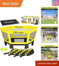 Game Set Pickleball Without a Court Outdoor Lawn, Beach, and Backyard Pad...