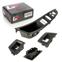 TüRgriff Innen Schalterabdeckung Cover Schwarz Set 4-Teilig FüR BMW 5Er F10 F11