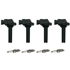 4Pcs Ignition Coil & IRIDIUM Spark Plug for Saab 9-3 04-11 9-3X L4 H6T60271
