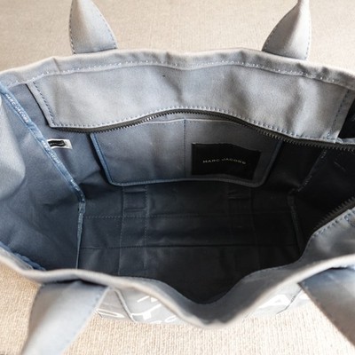 Marc Jacobs The Tote Bag Blue Canvas Zip Top | eBay