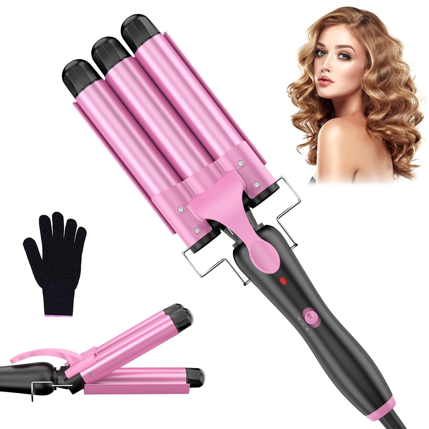 Ferro Arricciacapelli 3 Botti 25mm Pink Edition - Onde da Spiaggia Top