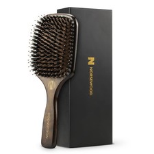 Boar Bristle Hair Brush Set for All Hair Types Soft Detangler for Shine