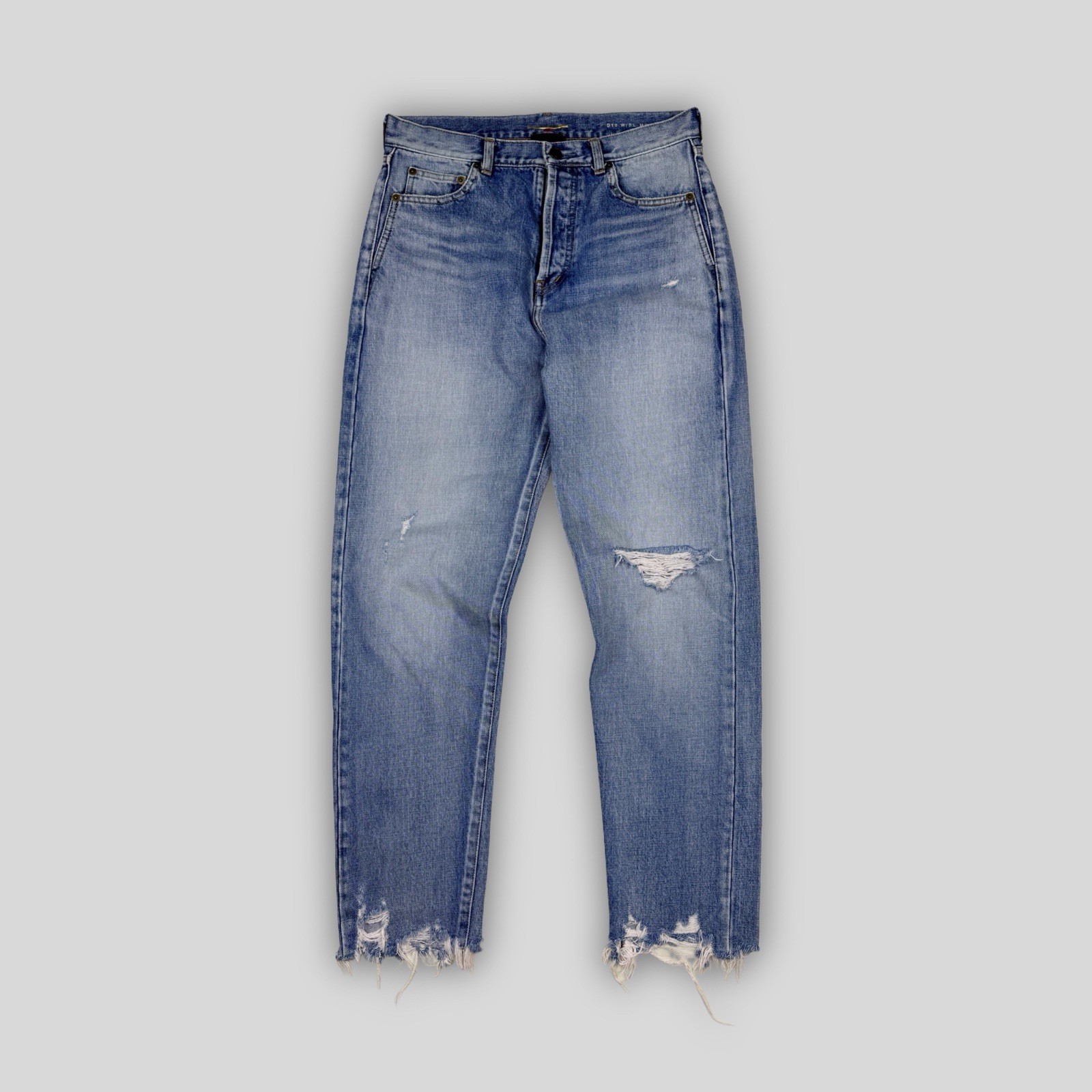 Jeans Saint Laurent uomo strappato invecchiato taglia 30