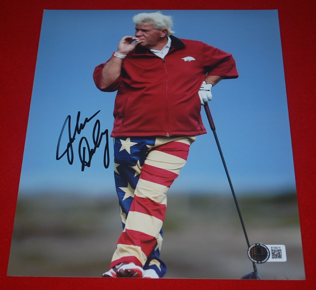 John Daly Autographed Signed GOLFING LEGEND 8X10 Photo BECKETT COA BT58274 