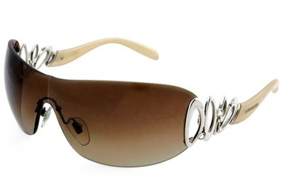 BVLGARI ブラウンサングラス クリスタル装飾 New BVLGARI BV 6029-B 102/13 Brown Shield Crystal Encrusted