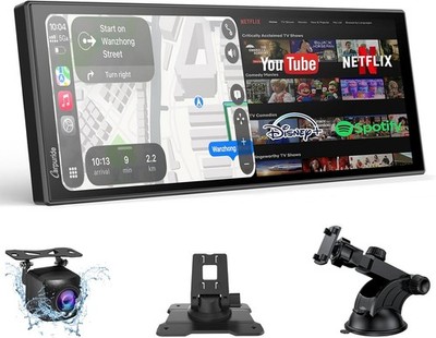 Carpuride 11'' Wireless CarPlay Android Auto Touchscreen GPS WiFi Bluetooth- OB