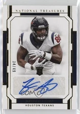 2018 National Treasures Signatures Gold 34/49 Jordan Akins Rookie Auto RC 1l8x