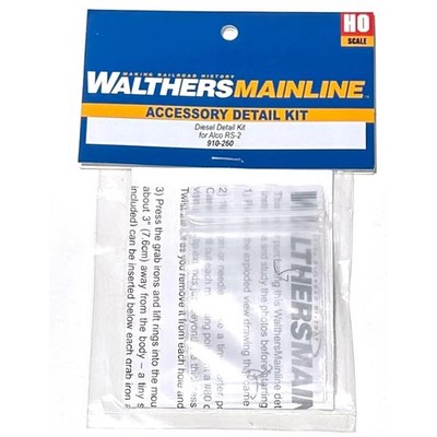 Walthers Mainline ~ HO Scale ~ Diesel Detail Kit ~ Alco RS-2 ~ 910-260