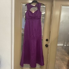 Prom Dress - Beautiful Formal Full Length Lace Gown Plum