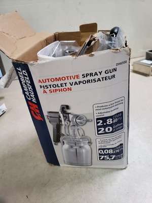 #ad Campbell Hausfeld DH6500 Spray Gun W Rev Canister New open Box $49.95