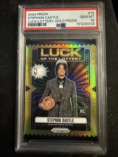 *POP 1* 24-25 Panini Prizm Luck of The Lottery Stephon Castle PSA 10 GEM MT /10
