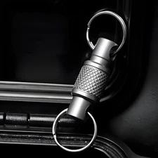 Titanium Alloy Quick Release Keychain Swivel Connector EDC Key Ring Clip