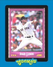 1988 Score - Roger Clemens #110 Red Sox $2MIN ORDER