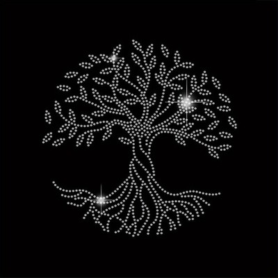 1sheet Glass Hotfix Rhinestone Iron on Appliques Costume Accessories for Clothes