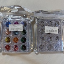 24 Color Set Nail Glitter Sequin Holographic Laser Flakes Nail Art 3D Decoration