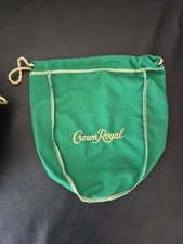 Crown Royale Apple Green Drawstring Bag