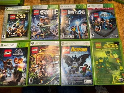 Xbox 360 Video Games Bundle/Lot Of 6 - LEGO!!! Batman Star Wars Hobbit Pirates..