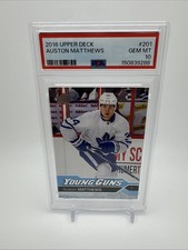 2016 Upper Deck AUSTON MATTHEWS Young Guns Rookie RC #201 PSA 10 USA Hockey