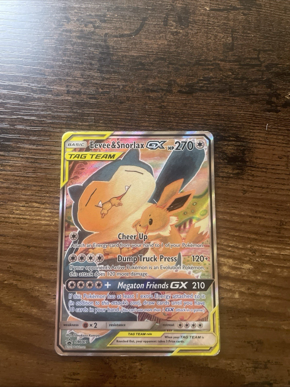 Eevee & Snorlax GX SM169 Sm Holo