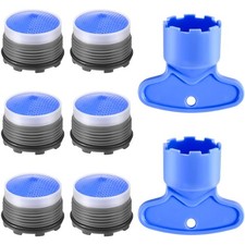 Faucet Aerator M18.5, 6PCS Aerator for Sink Faucet Flow Restrictor, Kitchen B...