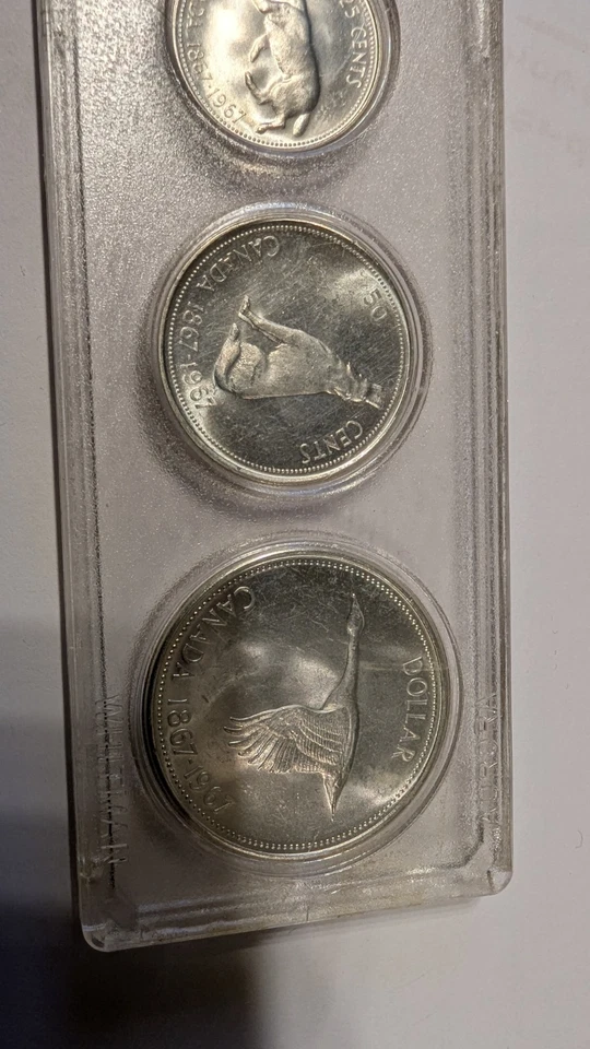 Münzset Canada Kanada KMS 1867-1967 Gans/Goose Silber Queen Elizabeth II. - Bild 2 von 4