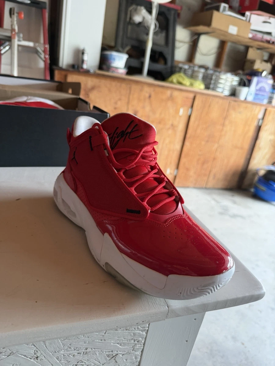 Jordan Max Aura 4 White Black University Red for Sale