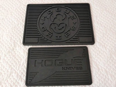 Hogue Grips & Hogue Knives Black Rubber Counter Mat (Lot of 2) SHOT SHOW 2026