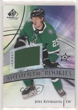 2020 Upper Deck SP Game Used Authentic Rookies Silver Jersey Joel Kiviranta vm9