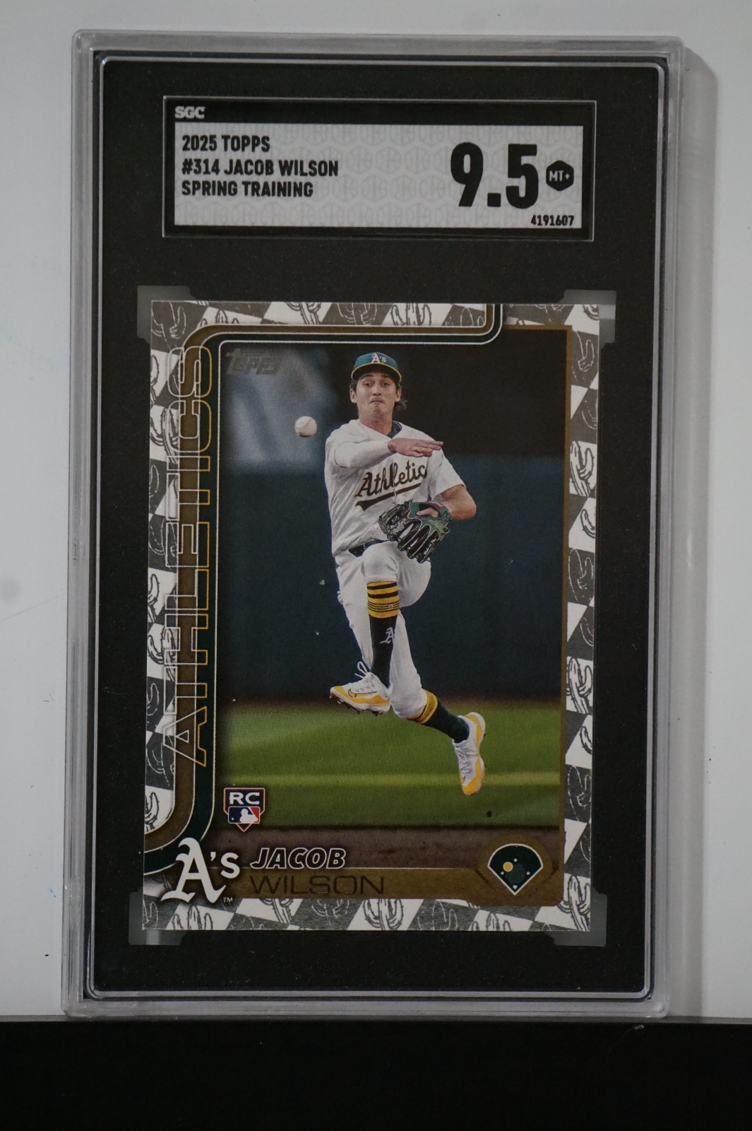 SGC 9.5 Jacob Wilson 2025 Topps #314 Spring Training