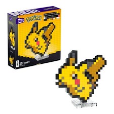 Mega Bloks Pixel Art Pikachu con base ( 400 pz ) POKÉMON 13a+ HTH74