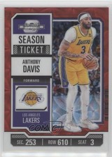 2023 Contenders Optic Season Ticket International Red Prizm Anthony Davis 0t30