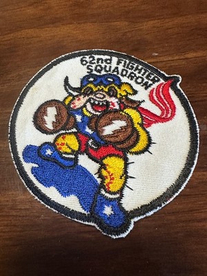 Vintage USAF 62nd Fighter Squadron Patch