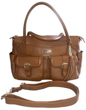 Lily Jade Leather Diaper Bag - Elizabeth Shoulder Bag Convertible Backpack EUC